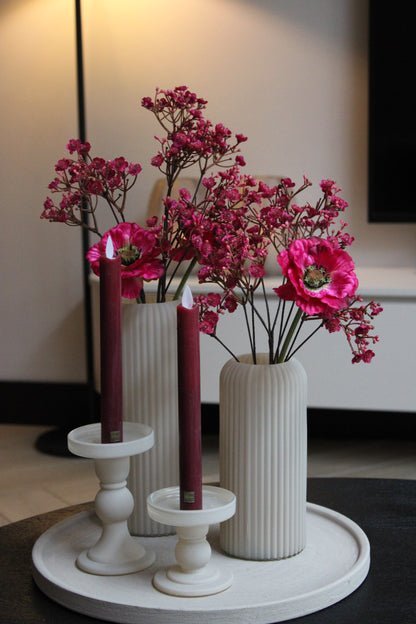 PTMD DINERKAARS LED| BORDEAUX | SET VAN 2 | 22CM