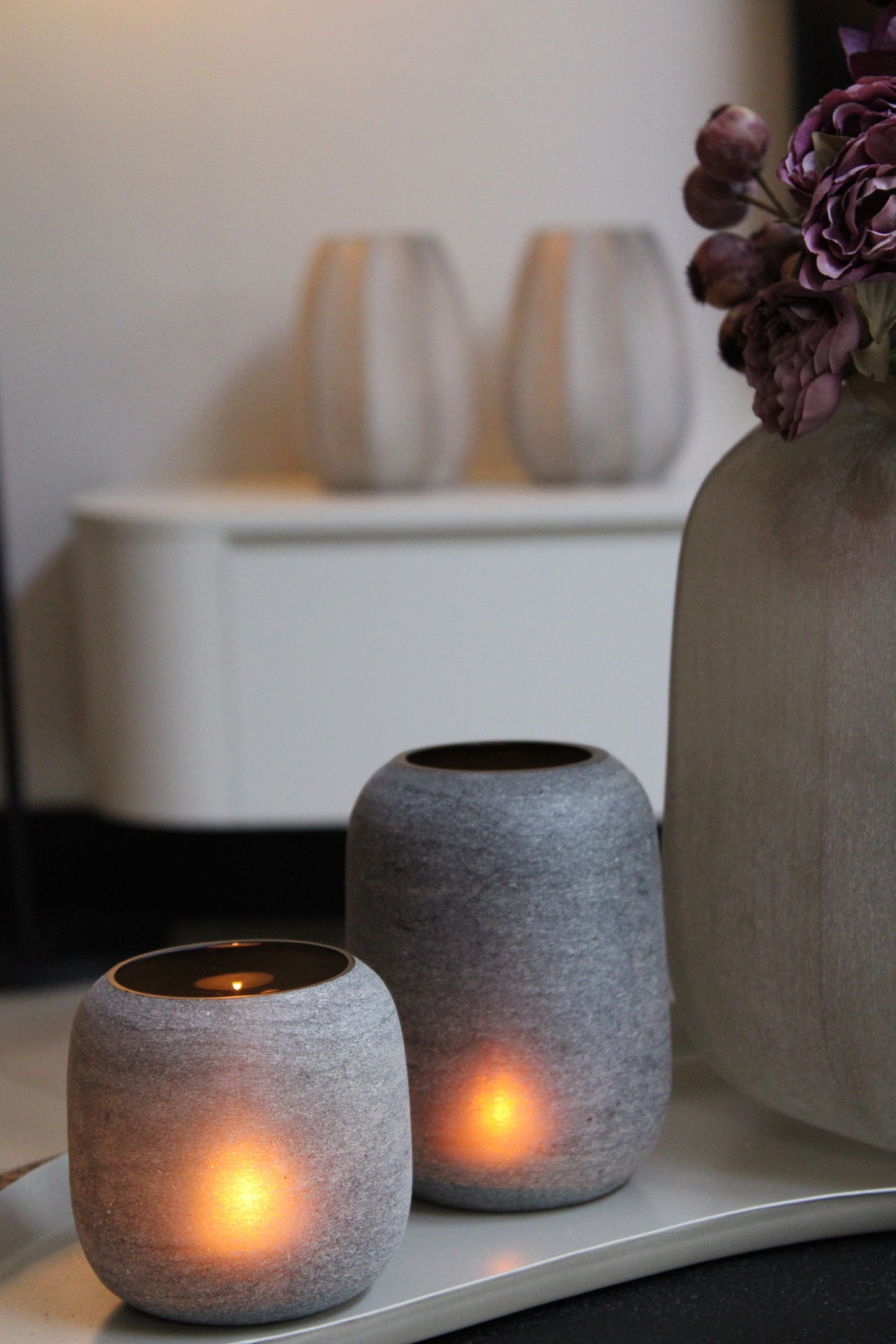 LUXE WAXINELICHTHOUDER | SET VAN 2 | MATT