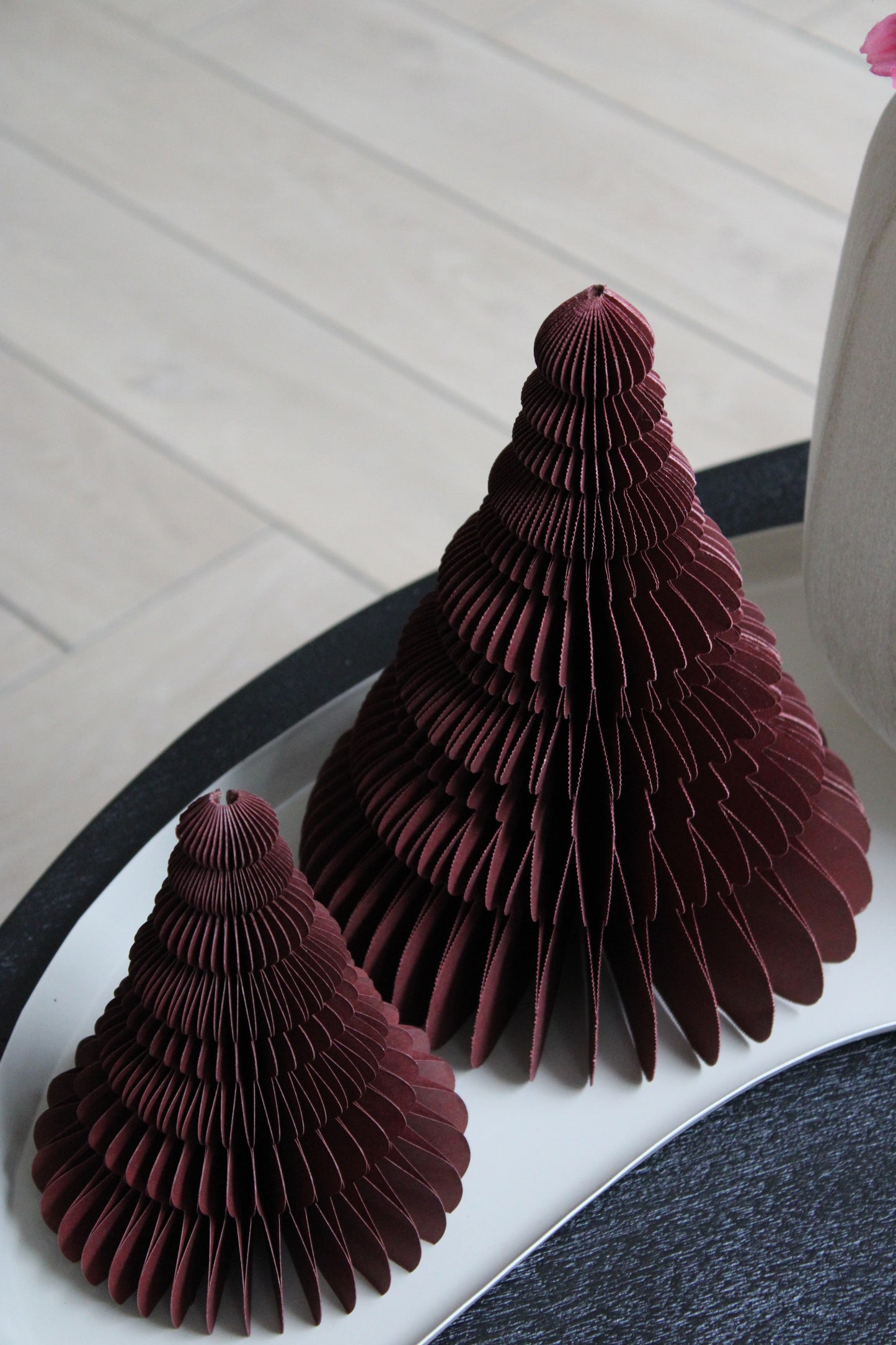 KERSTBOOM  | BURGUNDY | SET VAN 2
