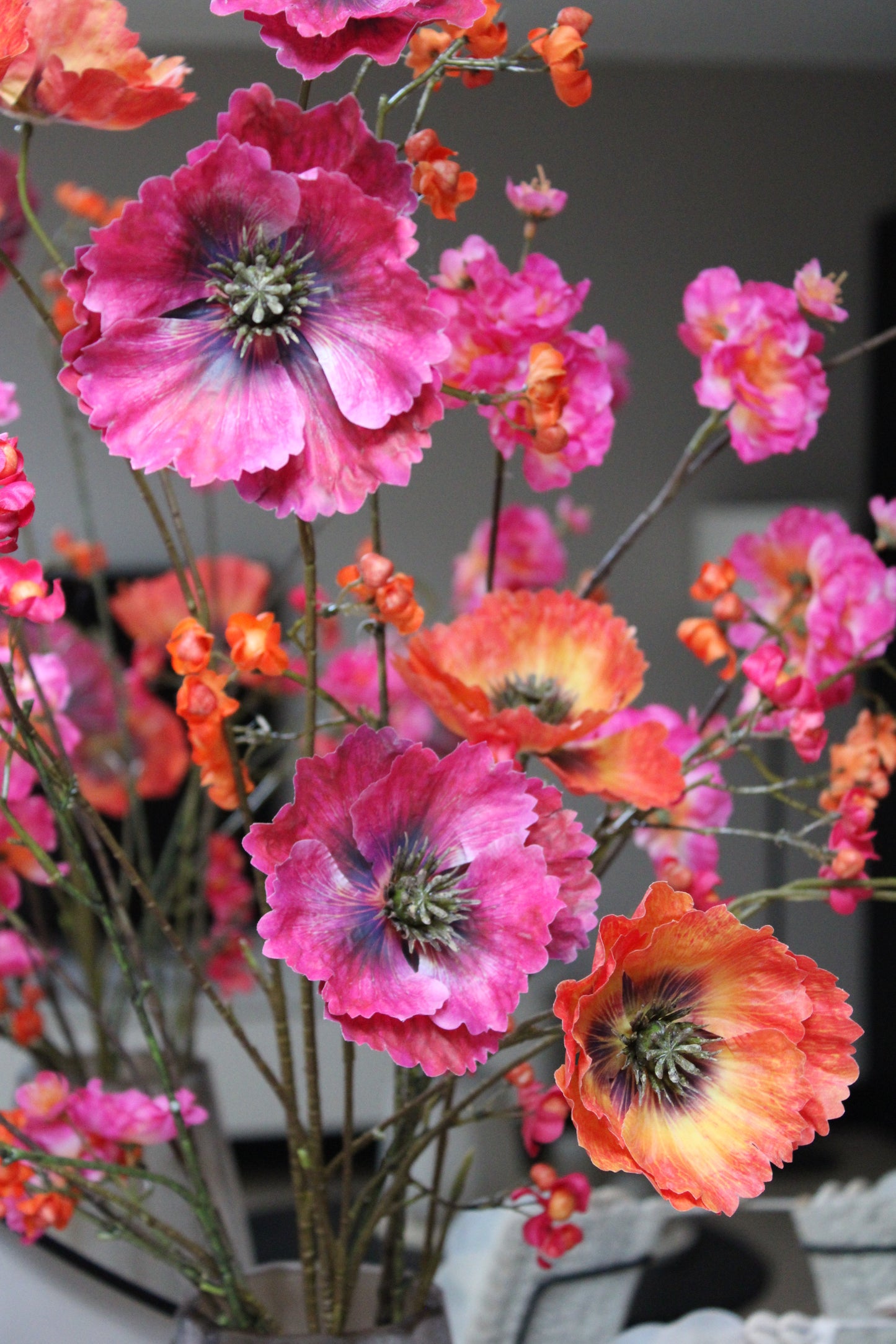 ZIJDEBOEKET NOOR | FUCHSIA / ORANJE