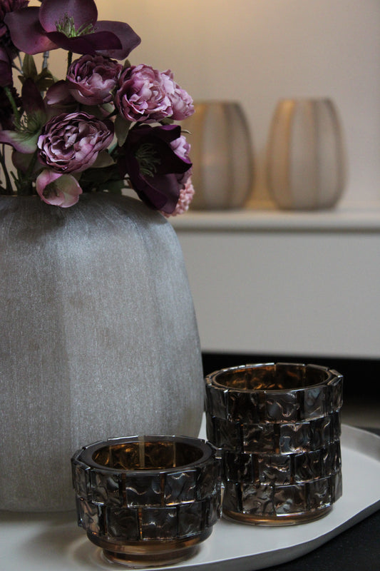 WAXINEHOUDER | MOZAÏEK | BRONS | 2 FORMATEN