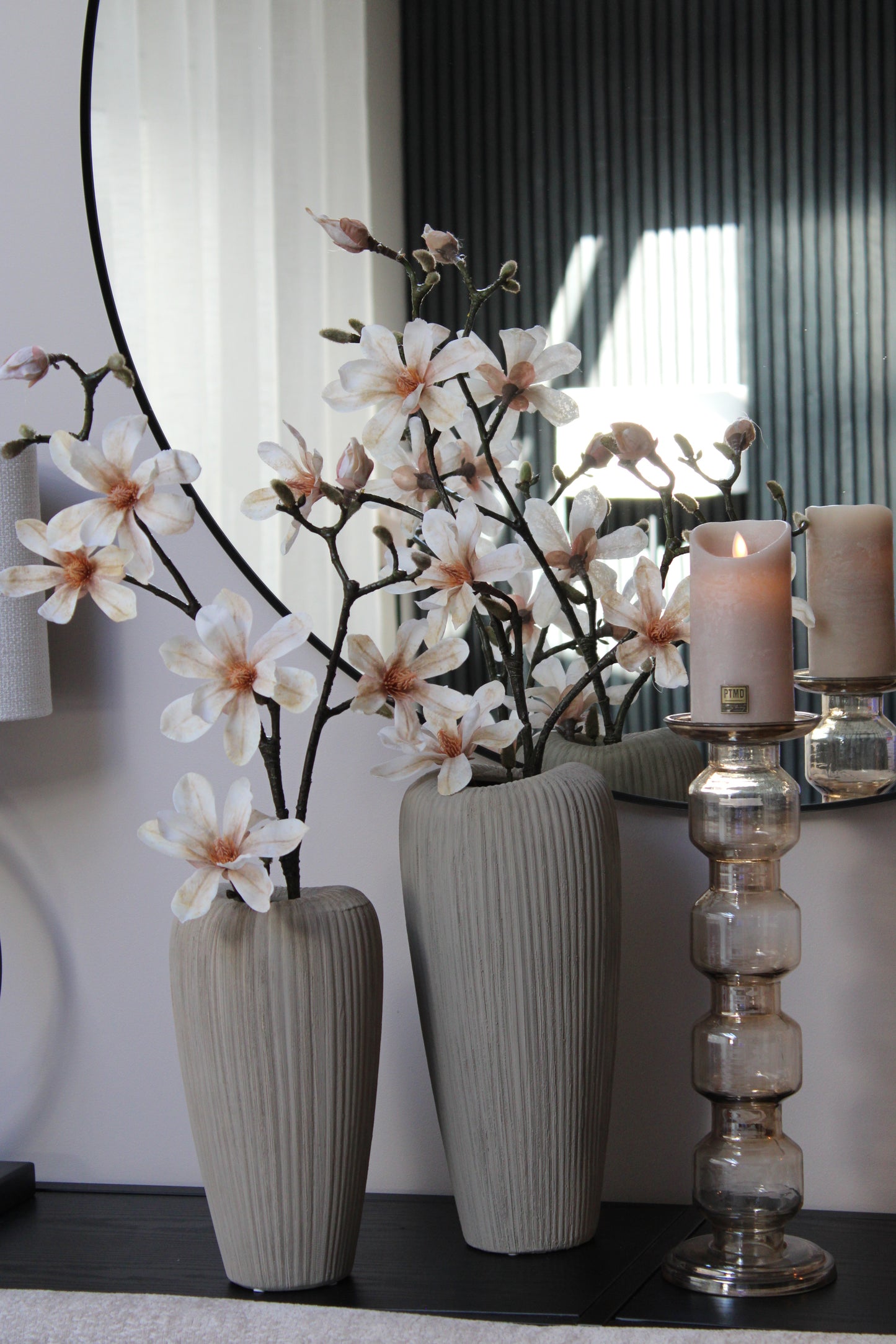 PTMD ZINET LIJN VAAS | CREAM