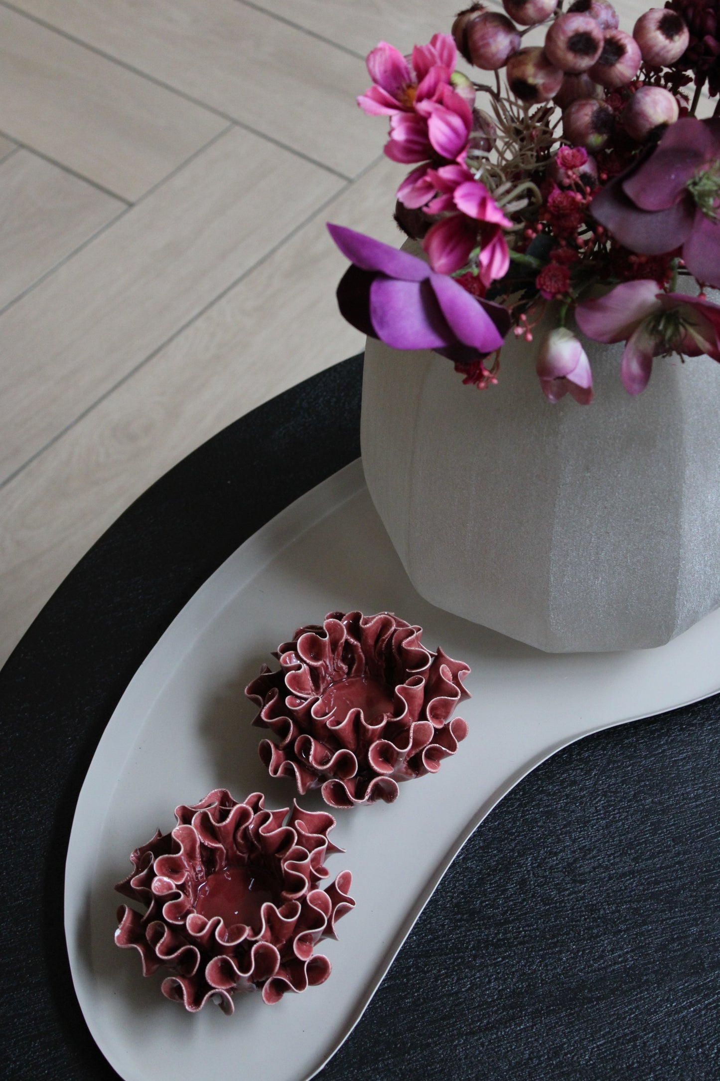 WAXINEHOUDER | SPORES | BURGUNDY