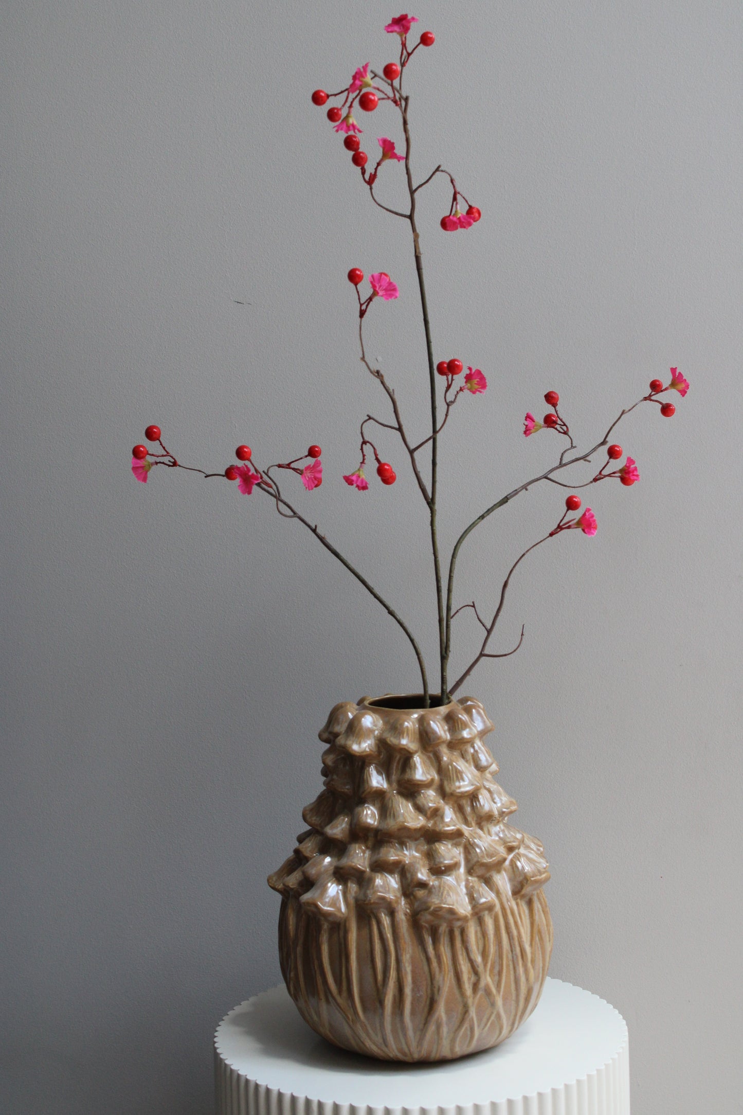 FUNGI VASE | SAND | 25CM
