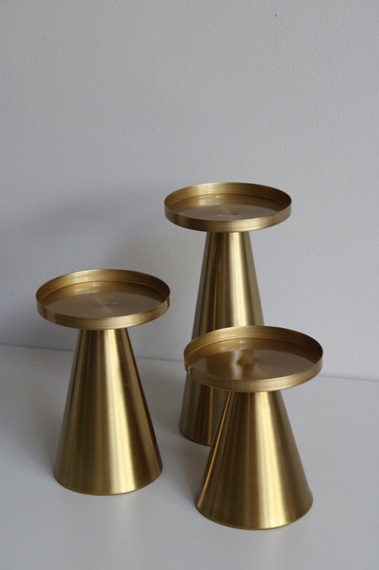KANDELAAR GOUD | SET VAN 3
