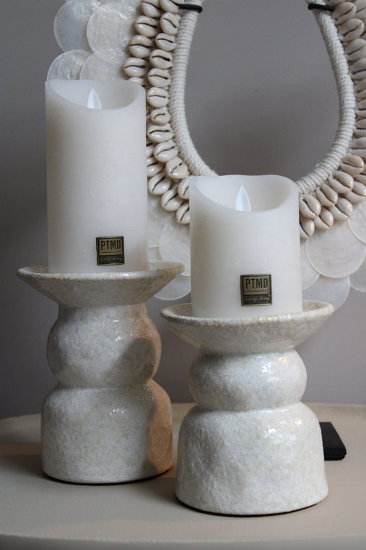 KANDELAAR NOVI | OFF-WHITE | SET VAN 2