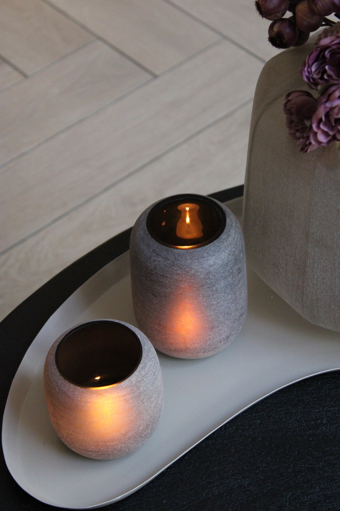 LUXE WAXINELICHTHOUDER | SET VAN 2 | MATT