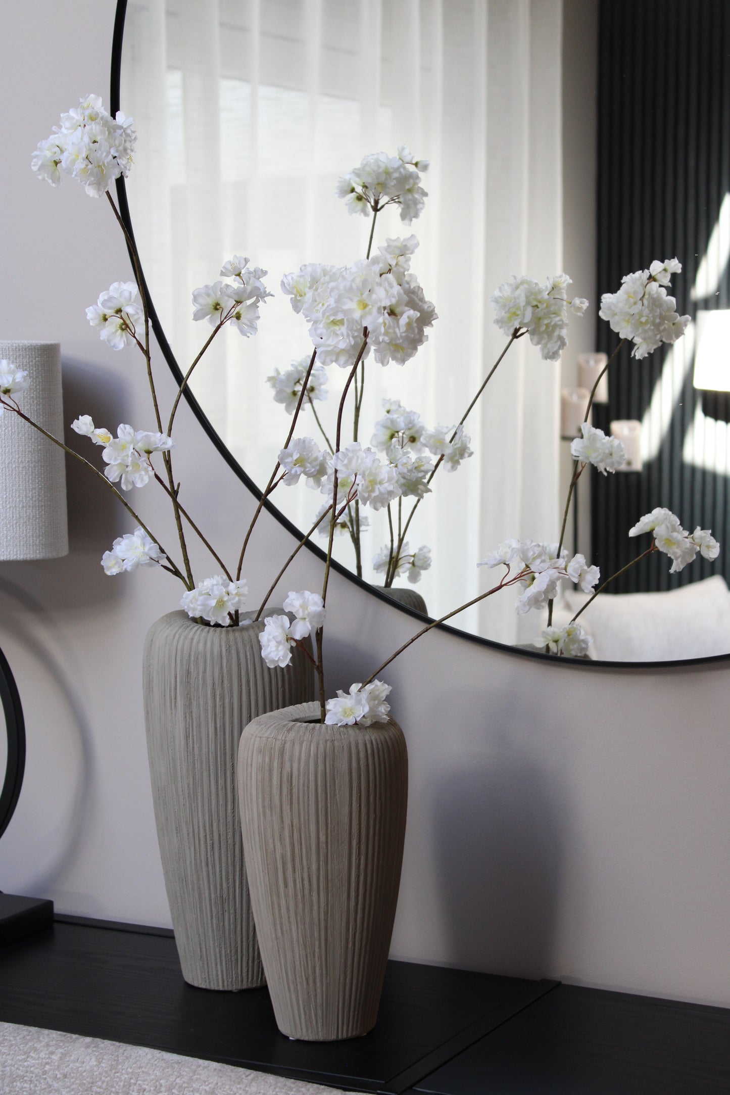 PTMD ZINET LIJN VAAS | CREAM