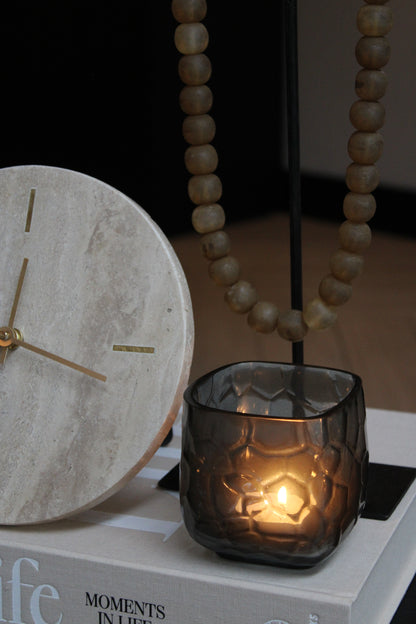 KRALENKETTING BRUIN | OP STANDAARD | 40CM