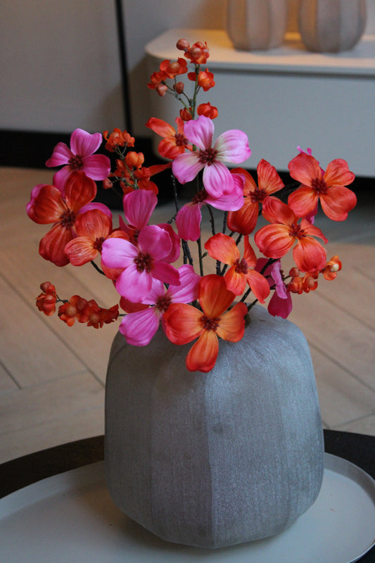 SALONTAFEL BOEKET | FIEN | FUCHSIA \ ORANJE