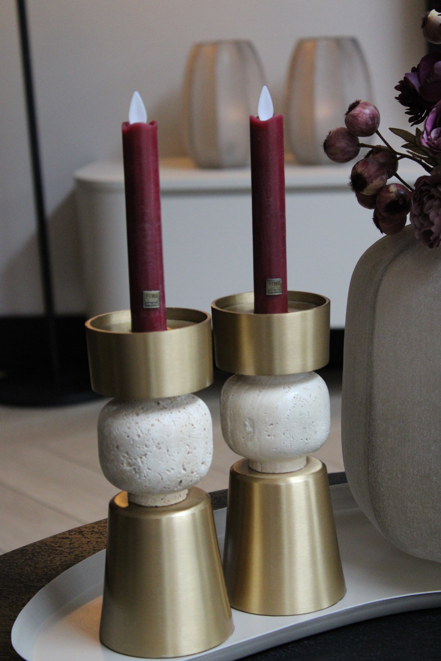 DINERKAARS | PTMD | BORDEAUX | SET VAN 2 | 22CM