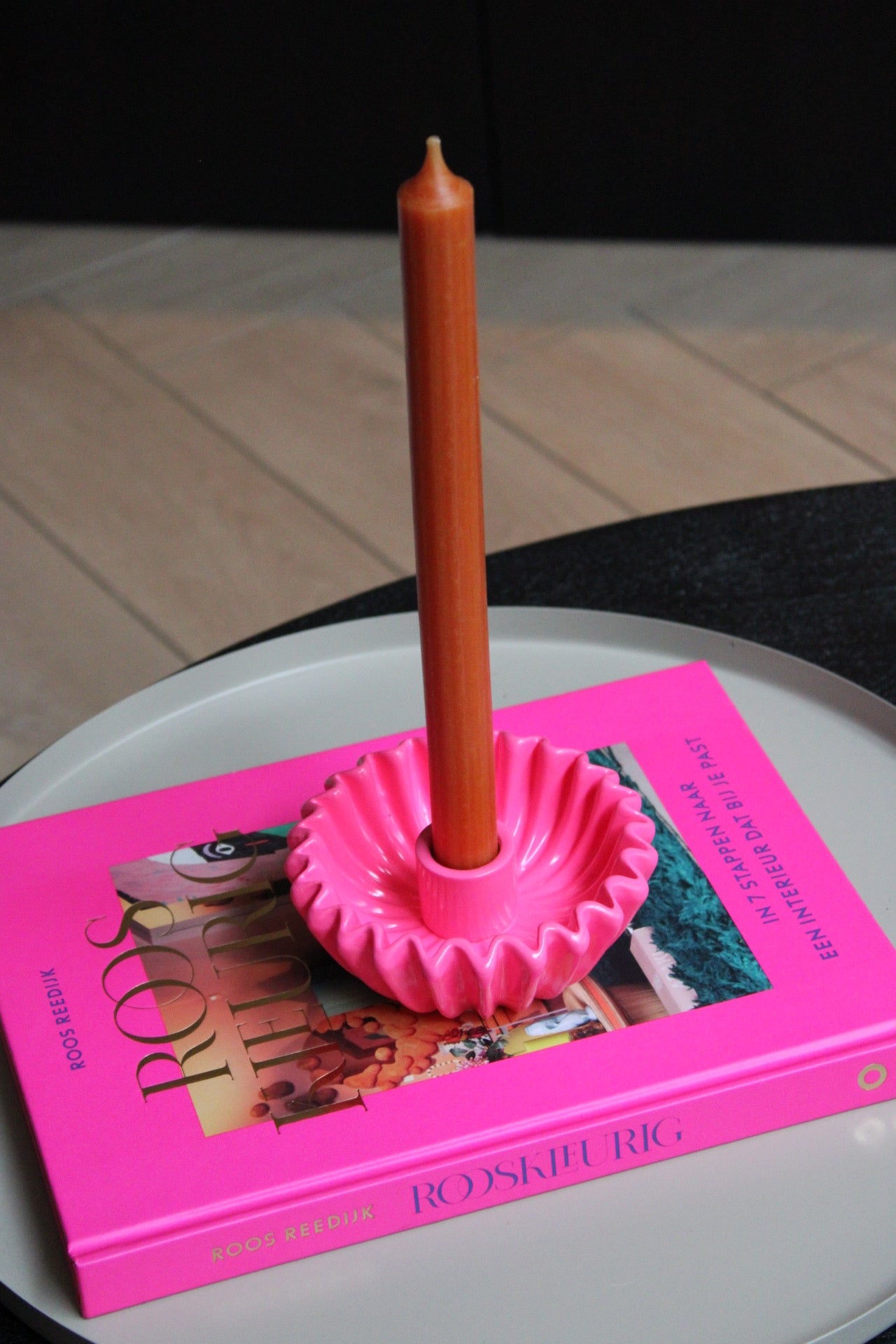 KANDELAAR | RIBBEL | FUCHSIA