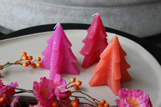 KAARSEN | KERSTBOOM | SET VAN 3