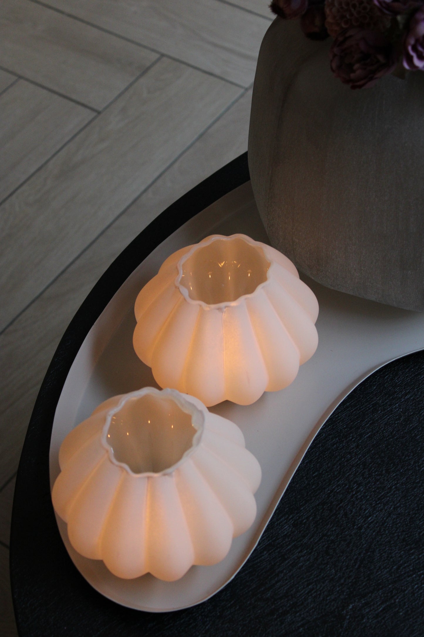 WAXINELICHTHOUDER | BEIGE | 11CM