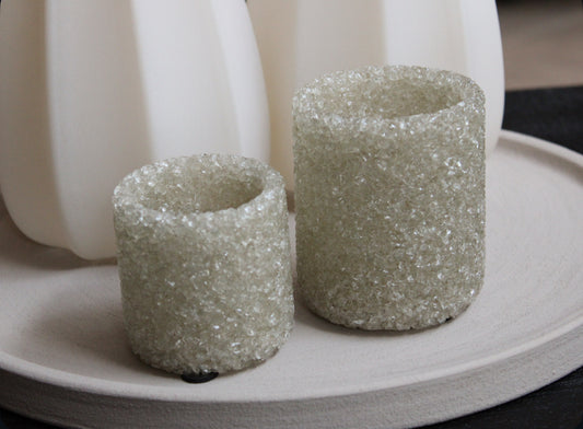 THEELICHT BEIGE | SET VAN 2 | SPARKLY