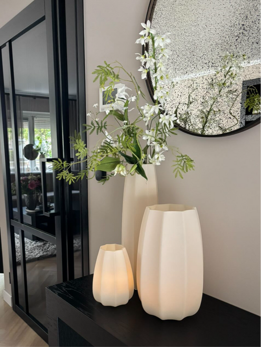 VAAS BEIGE | 44CM | GLAS