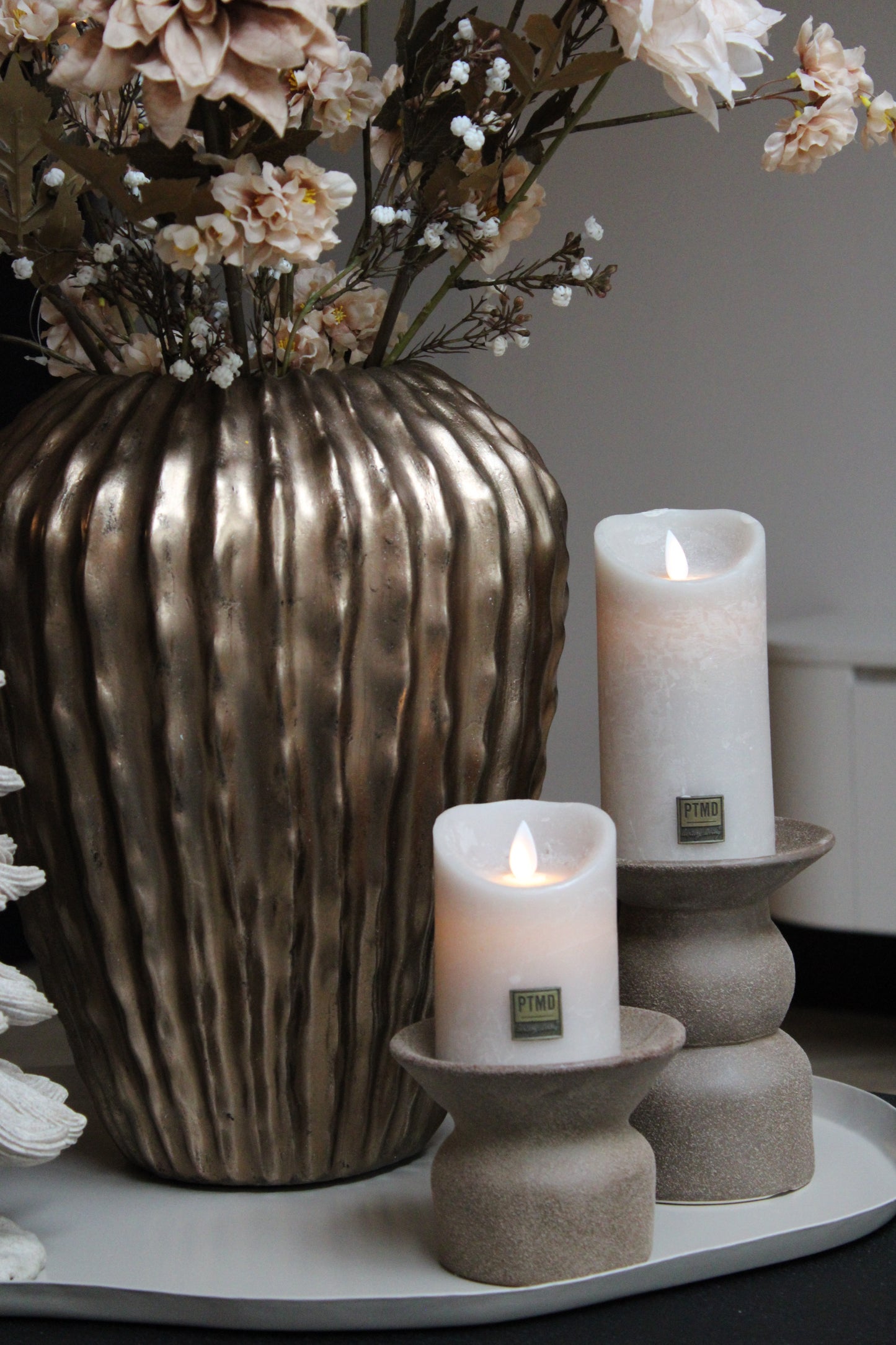 KANDELAAR ATRANI | LIGHT & LIVING | SET VAN 2 | MATT BRUIN