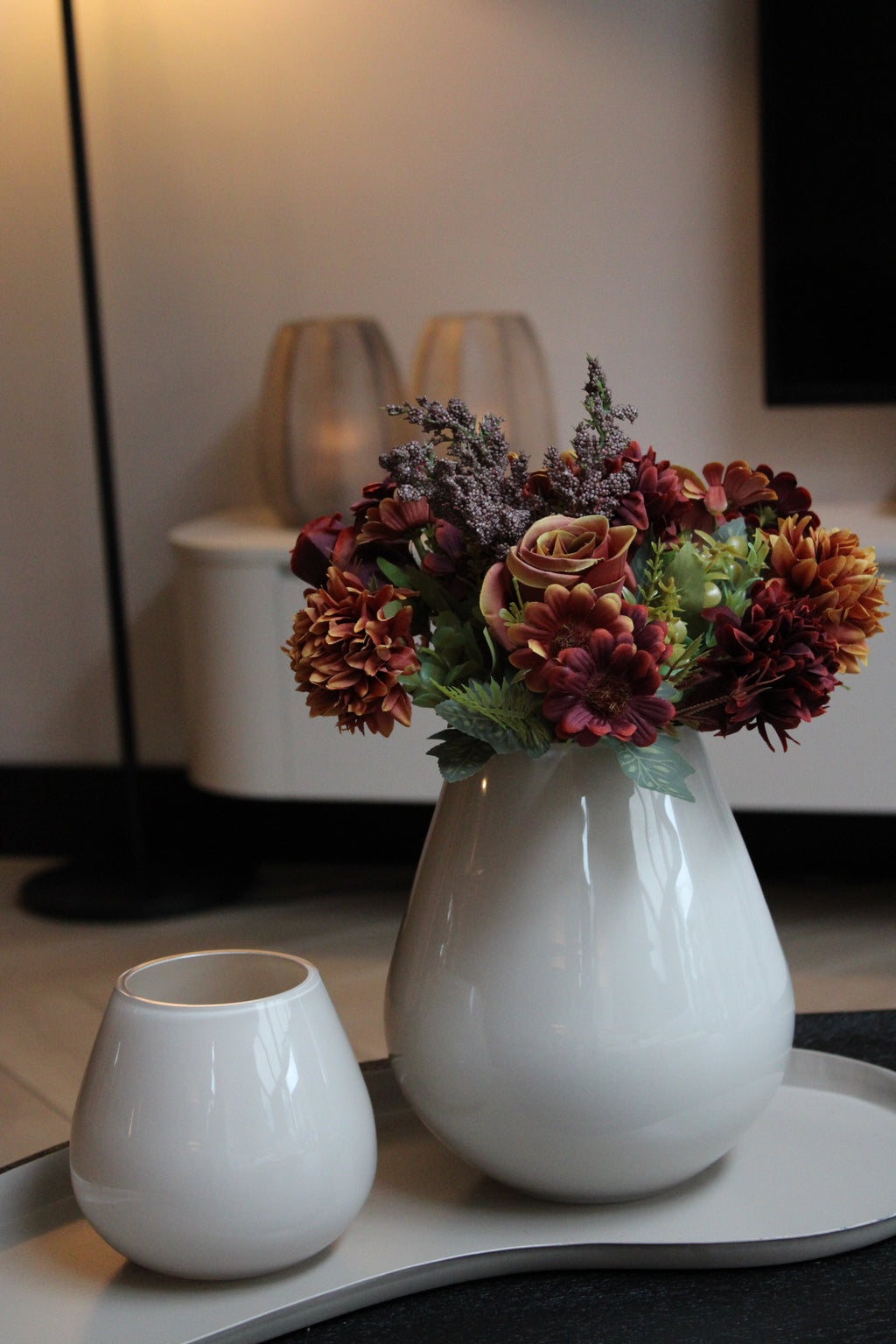 SALONTAFEL BOEKET | HERFST | BORDEAUX