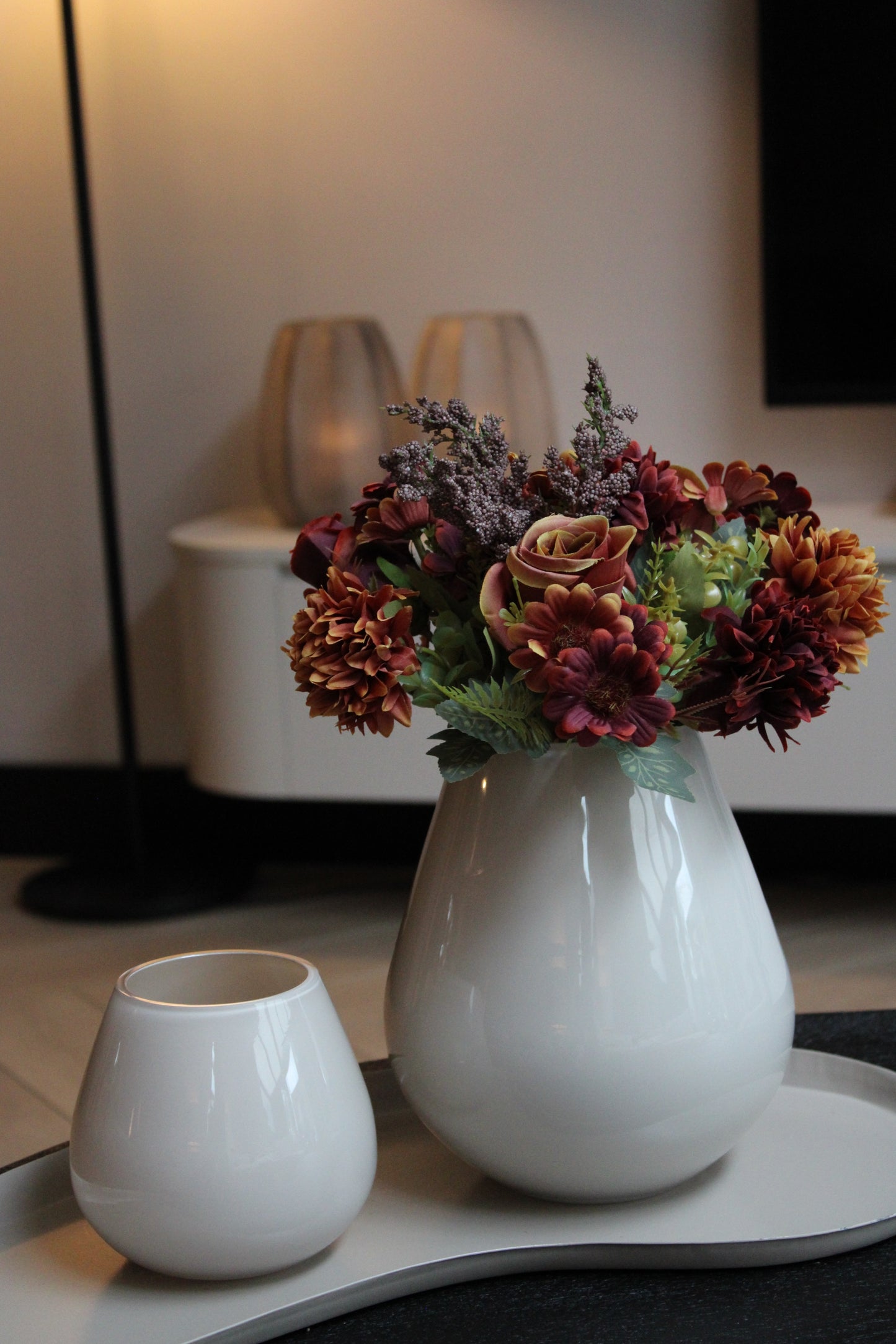 SALONTAFEL BOEKET | HERFST | BORDEAUX