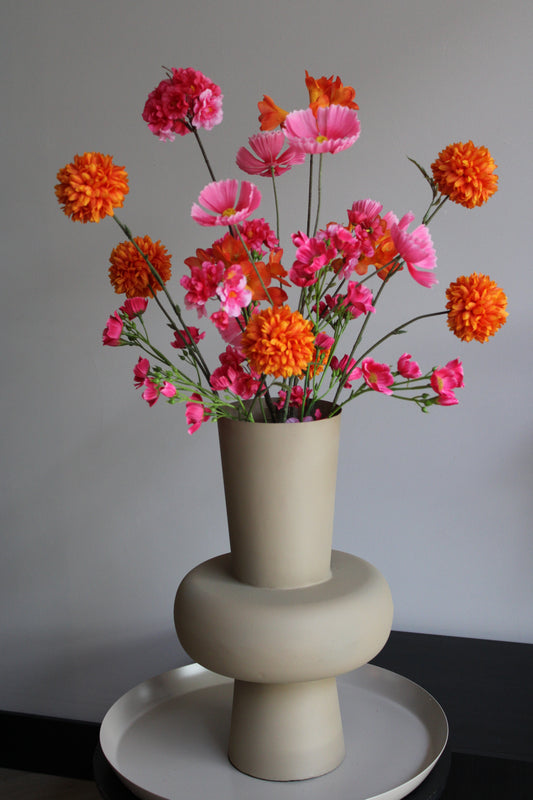 BOEKET LUNA | FUCHSIA / ORANJE
