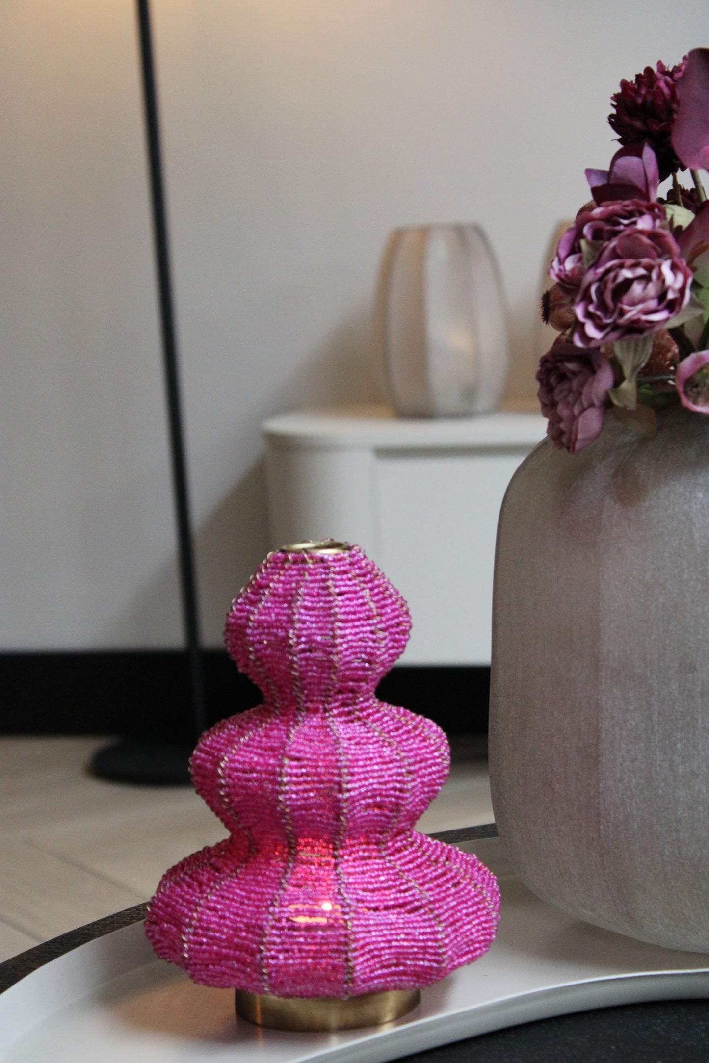 WAXINELICHTHOUDER KERSTBOOM | FUCHSIA | LIGHT & LIVING
