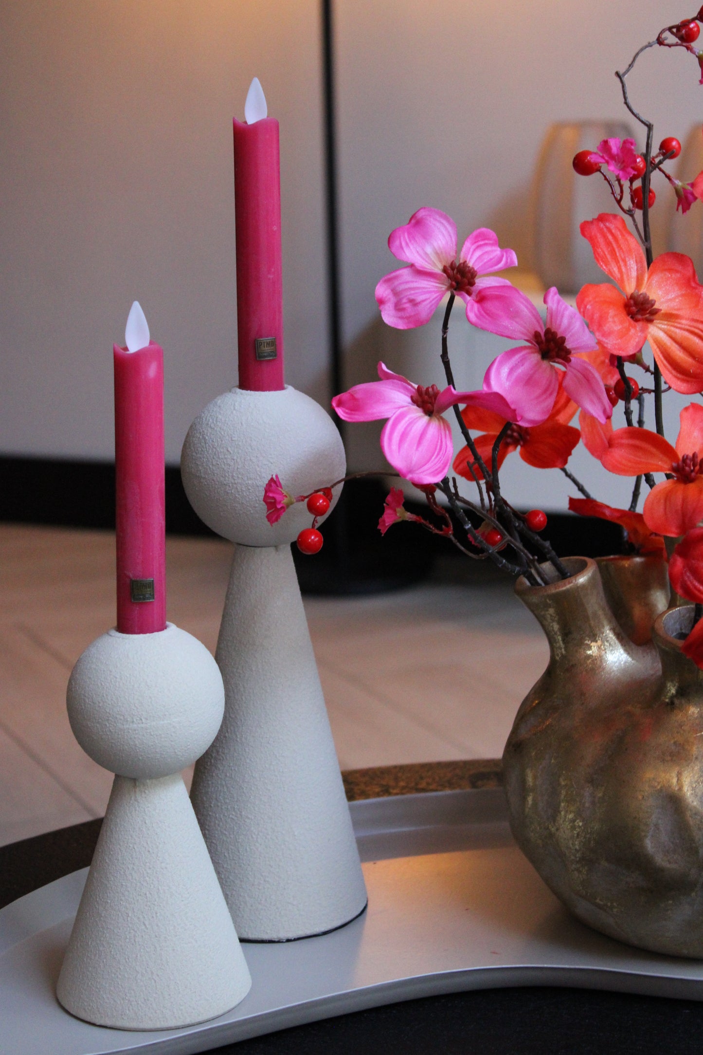 KANDELAAR TIFFIN | CRÈME | 2 FORMATEN