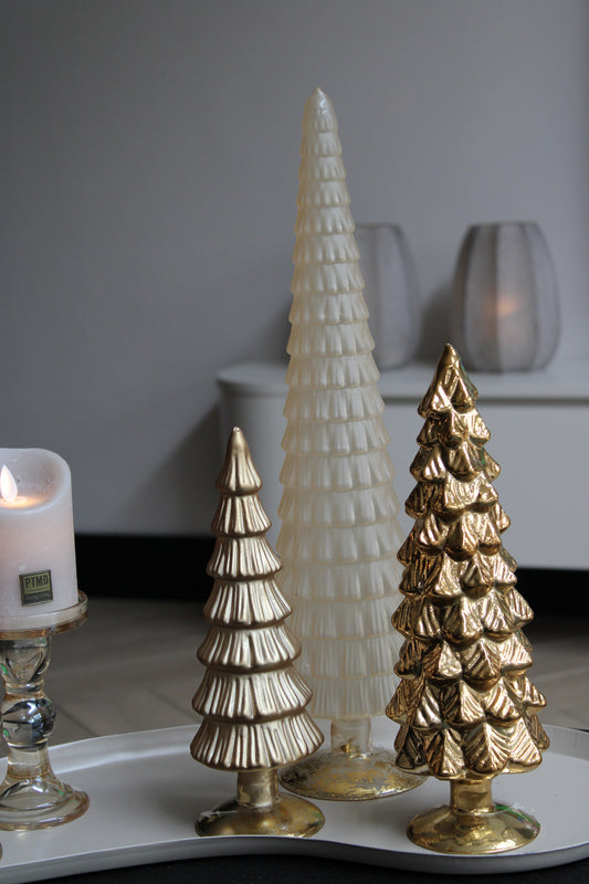 GLAZEN KERSTBOMEN | SET VAN 3
