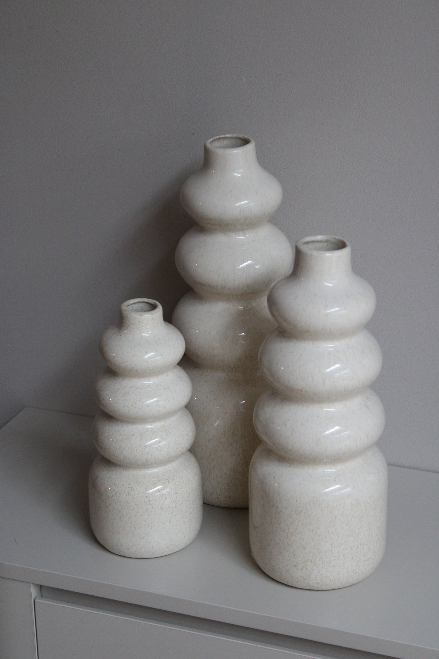 AARDEWERK VAZEN | BUBBLE | BEIGE