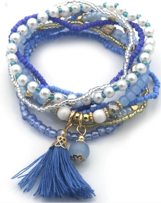 AA 0253 - Armbandenset – Festival Flair - Blauw