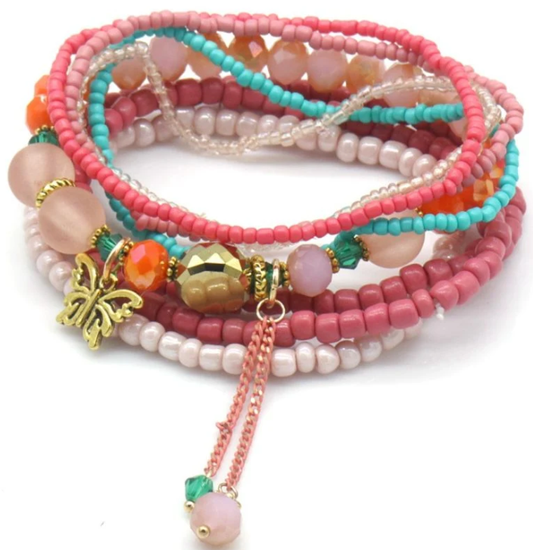 AA 0308 - Armbandenset – Tropical Touch - Multicolor