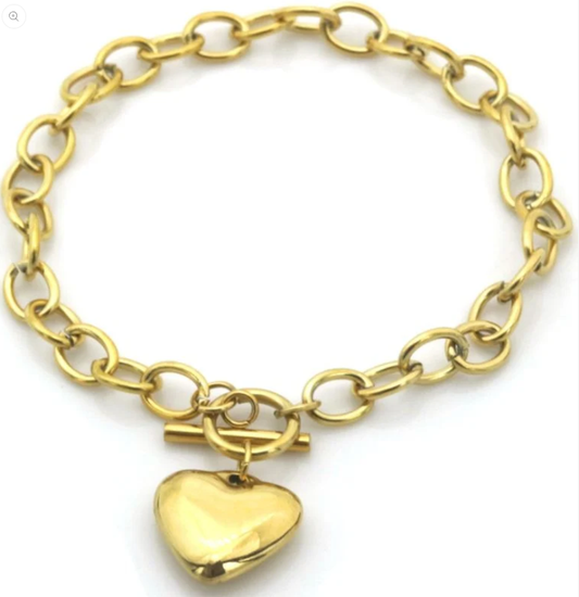 Armband - Linked By Love - Goudkleurig