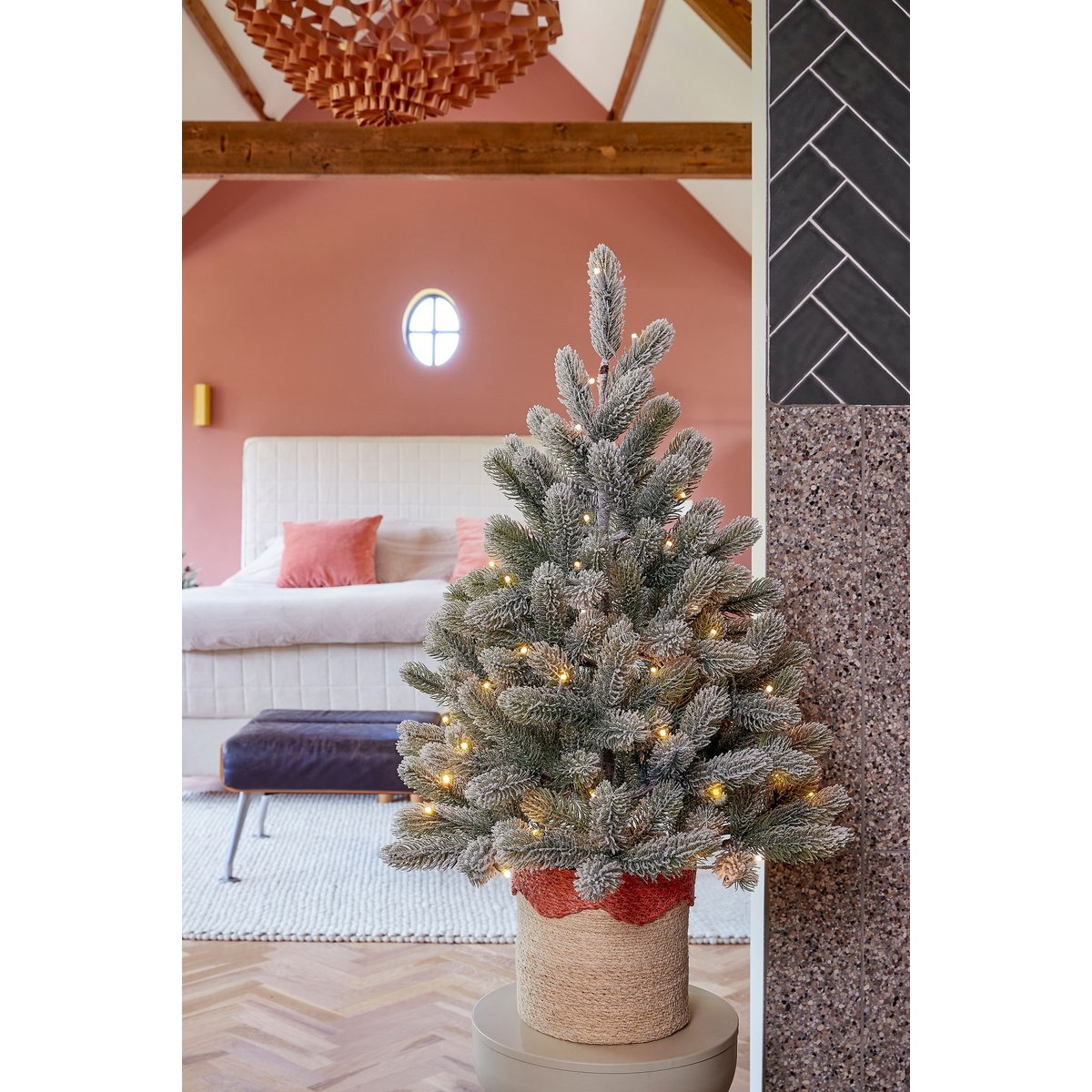 Nagoya Kunstkerstboom in Pot - H90 x  Ø55 cm - Groen