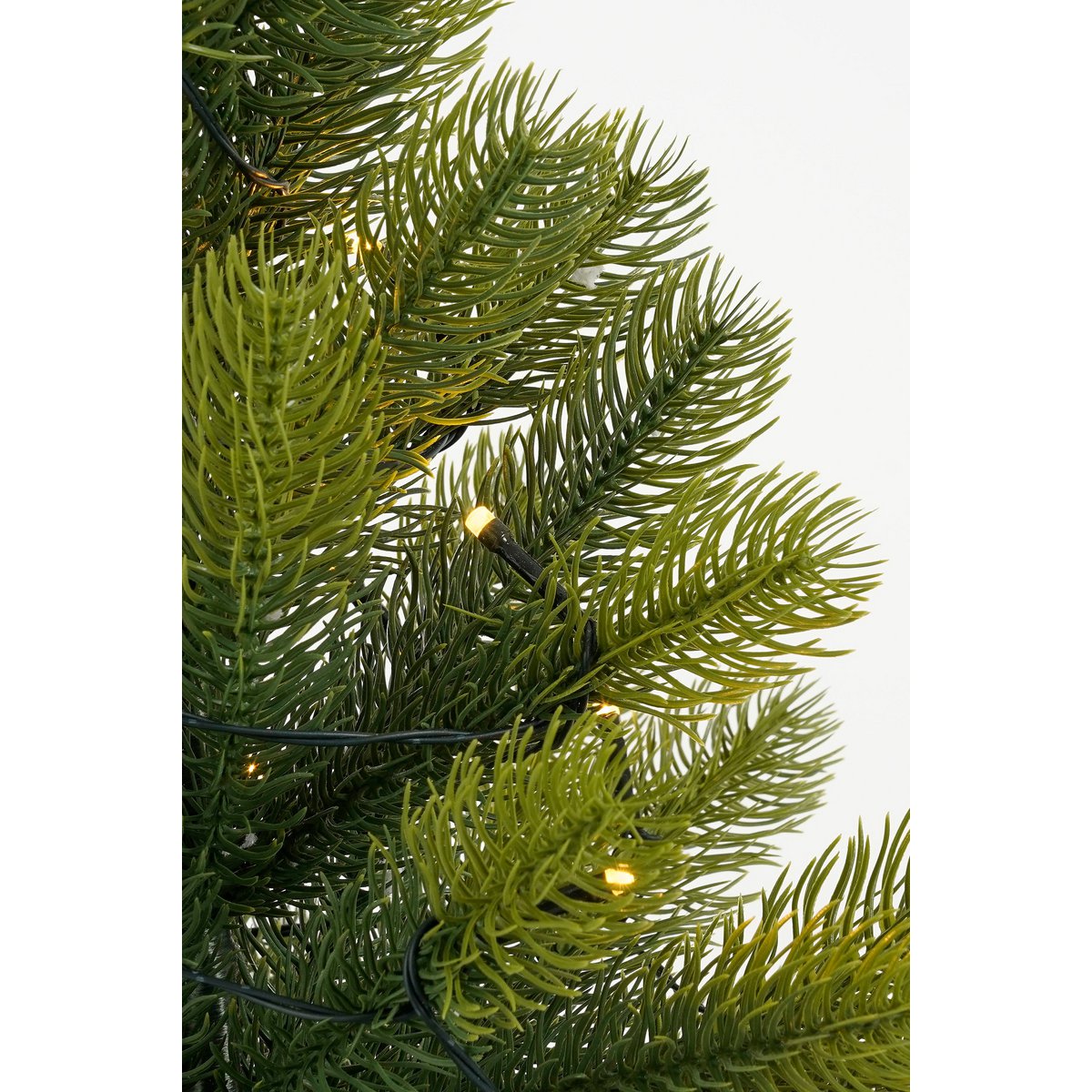 Nagoya Kunstkerstboom in Jute met LED Verlichting - H60 x  Ø44 cm - Groen