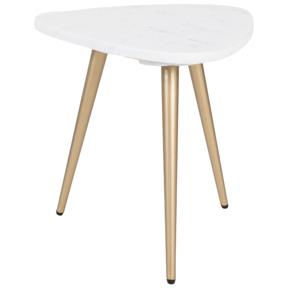 Salontafel Milou – Marmer – 40 cm – Goud