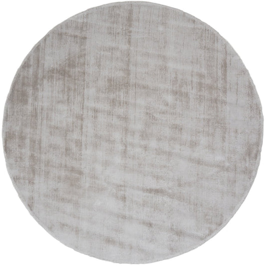 Karpet Viscose Rond Light Grey ø200 cm