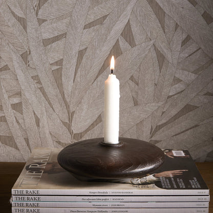 BANU CANDLE HOLDER | WALNUT | RIVIÈRA MAISON