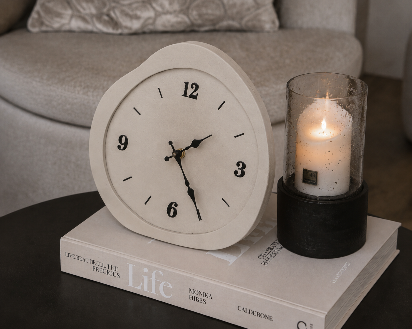 ORGANISCHE KLOK | CREME | 26CM
