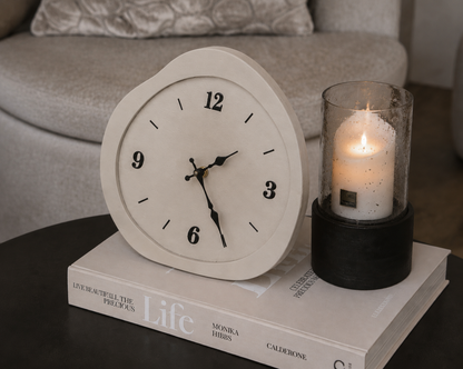 ORGANISCHE KLOK | CREME | 26CM