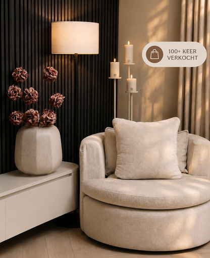 VLOERKANDELAREN | BEIGE | SET VAN 3