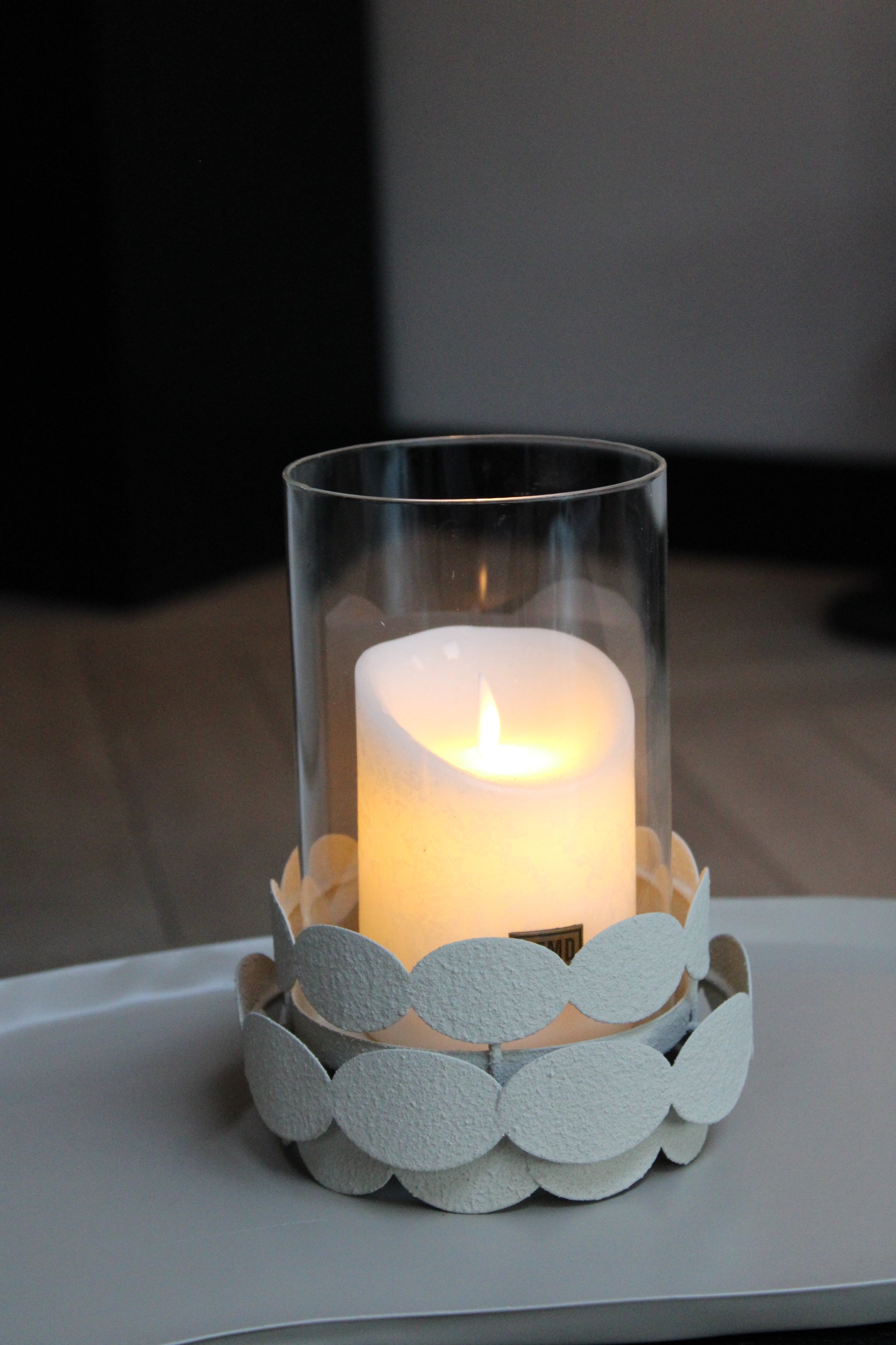 LEYU WINDLICHT | BEIGE | 19CM