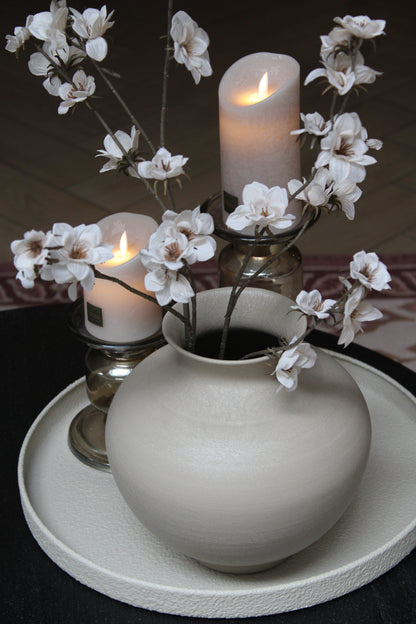 KUNSTTAK BLOEMETJES | BEIGE