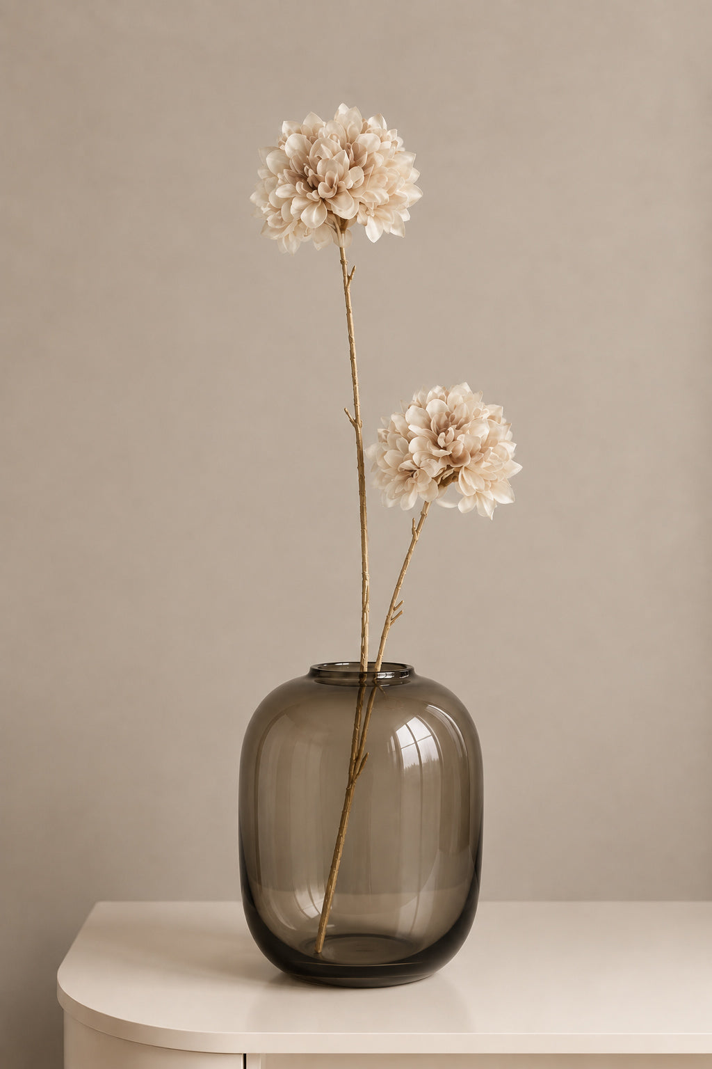 RODODENDRON | BEIGE | 85CM | 2 BOLLEN