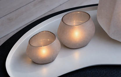 WAXINELICHTHOUDER | LUXE | LIGHT SMOKE