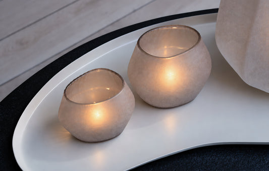 WAXINELICHTHOUDER | LUXE | LIGHT SMOKE