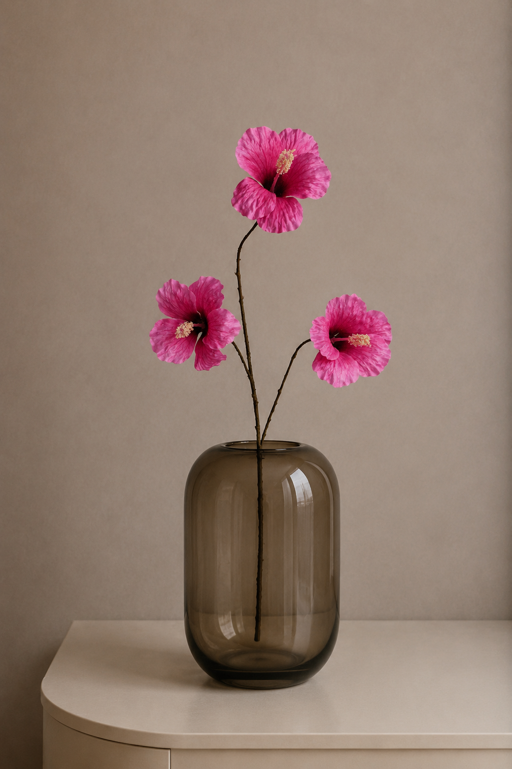 ZIJDEN TAK | HIBISCUS | FUCHSIA
