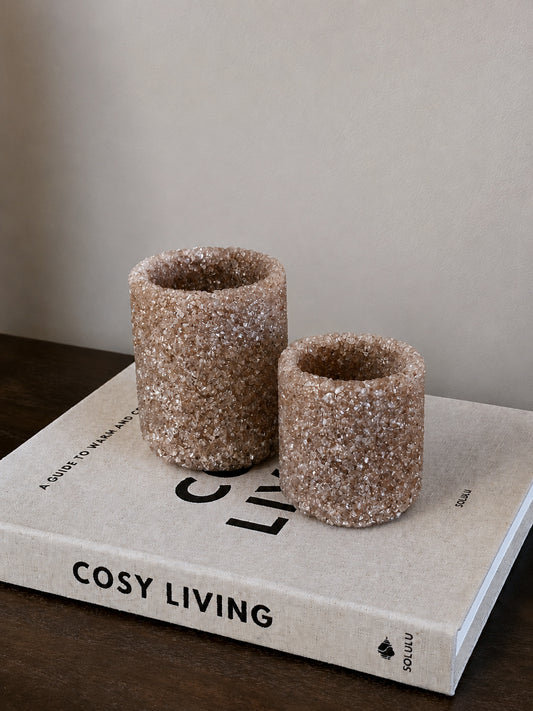 THEELICHT TAUPE | SET VAN 2 | SPARKLY