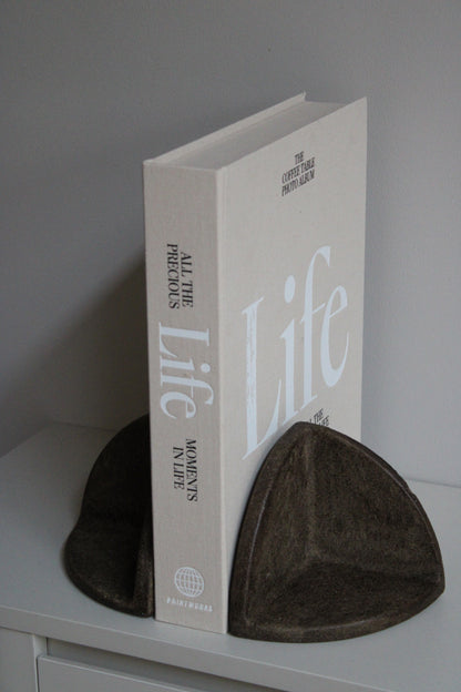BOEKENSTANDAARD | SET VAN 2 | WALNUT