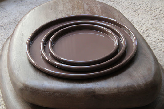 TRAY | DARK BROWN| BY-BOO
