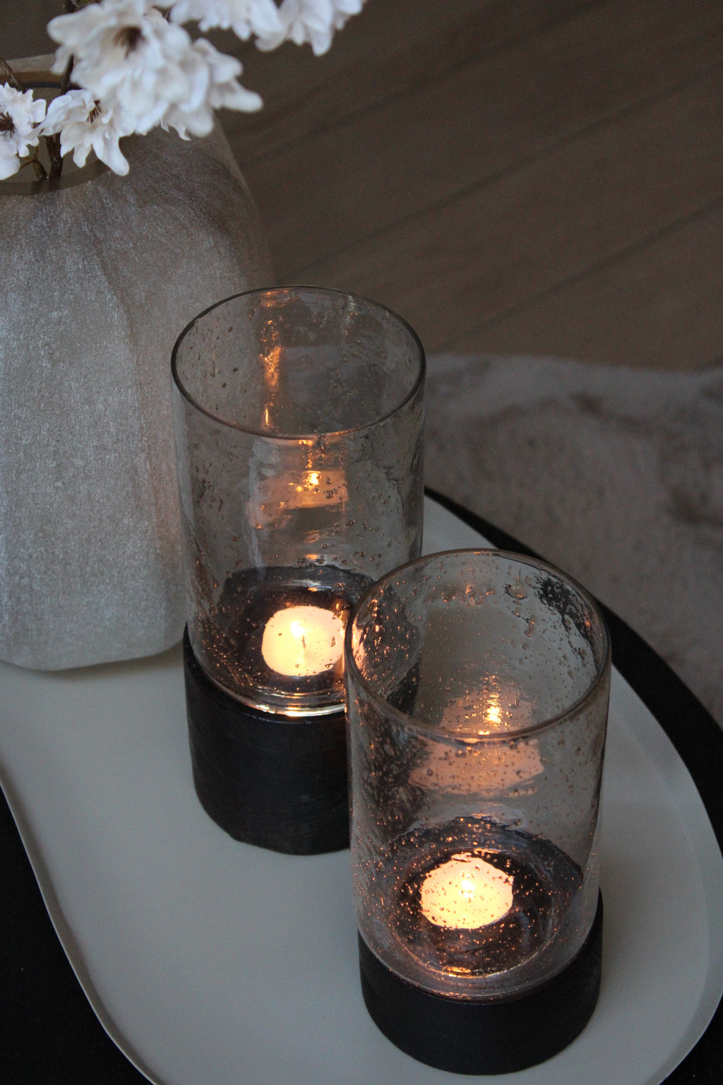 WINDLICHT WALNUT | SET VAN 2