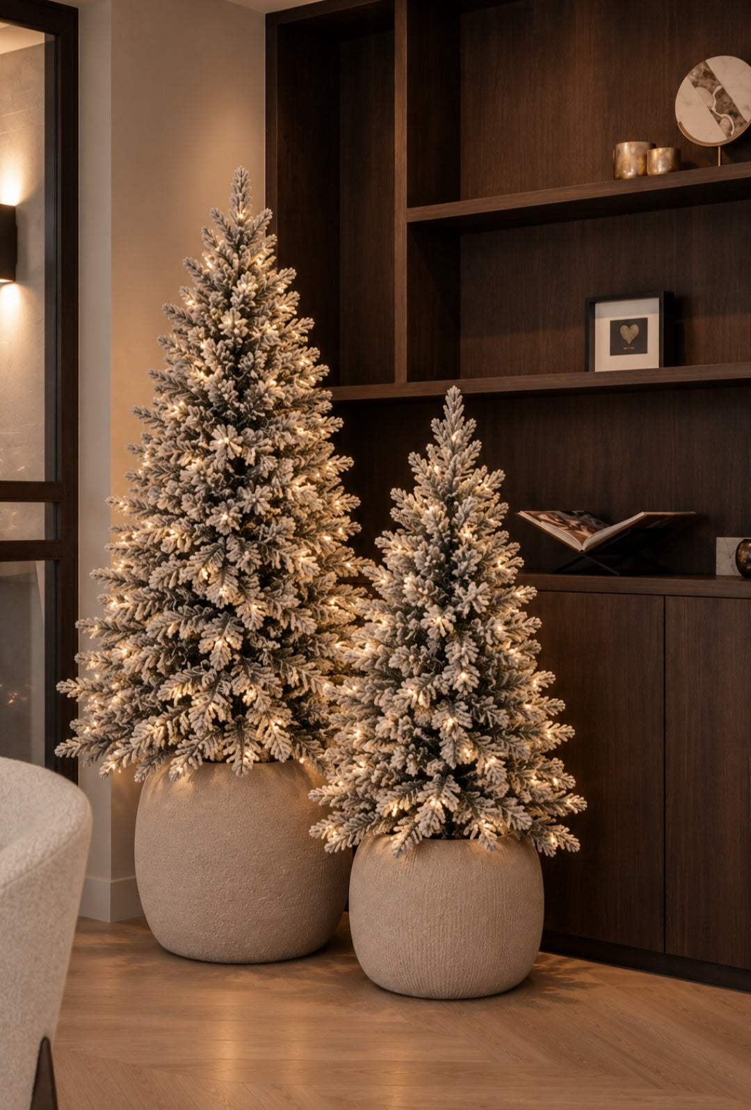 KERSTBOOM MET SNEEUW | GRIMSHAW | 2 FORMATEN
